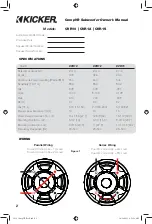 Preview for 2 page of Kicker CompVR CVR10 Owner'S Manual