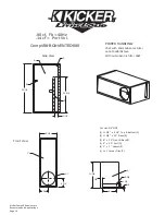 Preview for 19 page of Kicker CompVR Technical Manual