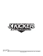 Preview for 36 page of Kicker CompVR Technical Manual