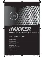 Preview for 1 page of Kicker DS12C Owner'S Manual