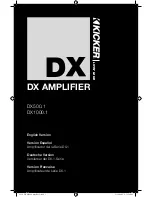 Kicker DX1000.1 Owner'S Manual предпросмотр