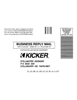 Предварительный просмотр 14 страницы Kicker GR10M User Manual