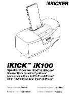 Kicker IKICK IK100 Owner'S Manual предпросмотр