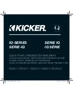 Preview for 1 page of Kicker IQ1000.1 Quick Start User Manual