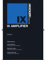 Kicker IX.2-SERIES Owner'S Manual preview