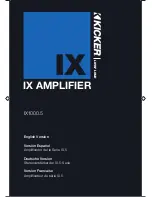 Kicker IX.5 Series Owner'S Manual preview