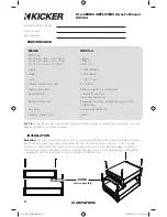 Preview for 2 page of Kicker IX Amplifier 10IX500.4 Owner'S Manual