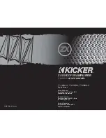 Предварительный просмотр 1 страницы Kicker KICKER ZX Series ZX1000.1 Owner'S Manual