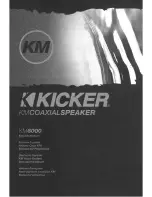 Kicker KM6000W Owner'S Manual preview