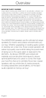 Preview for 3 page of Kicker KM604 Owner'S Manual