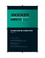 Kicker KMW10 Owner'S Manual preview