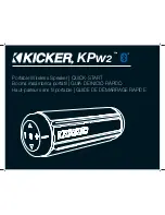 Kicker KPW2 Quick Start Manual preview