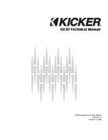 Предварительный просмотр 1 страницы Kicker KQ30 Technical Manual