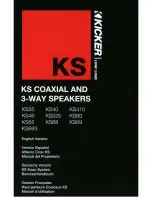 Предварительный просмотр 1 страницы Kicker KS35 Owner'S Manual