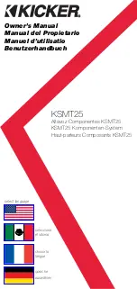 Kicker KSMT25 Owner'S Manual preview