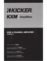 Kicker KXM400.4 Owner'S Manual preview