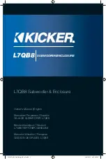 Kicker L7QB82 Owner'S Manual preview