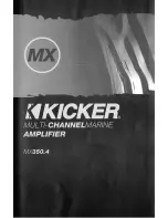 Kicker MX350.4 Quick Manual preview