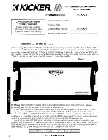 Предварительный просмотр 2 страницы Kicker MX700.5 Owner'S Manual