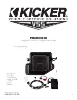 Preview for 1 page of Kicker PRAMCQ09 Manual