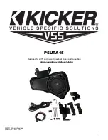 Preview for 1 page of Kicker PSUTA15 Manual