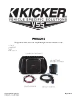 Kicker PWRA215 Installation Instructions Manual preview