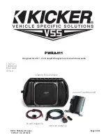 Kicker PWRA411 Manual предпросмотр