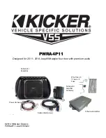 Kicker PWRA4P11 Quick Start Manual preview