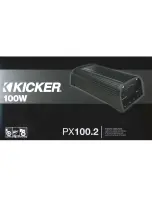 Preview for 9 page of Kicker PX100.2 Owner'S Manual