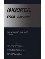 Kicker PXA300.4 Owner'S Manual preview