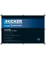 Preview for 1 page of Kicker Q-CLASS CWQ10 Owner'S Manual