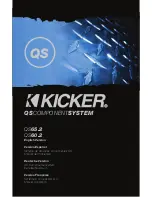 Предварительный просмотр 1 страницы Kicker QS60.2 Owner'S Manual