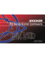 Kicker RS56.2 Owner'S Manual предпросмотр