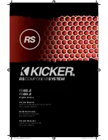 Preview for 1 page of Kicker RS65.2 Owner'S Manual