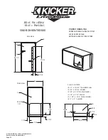 Preview for 20 page of Kicker Solo-Baric L5 Technical Manual