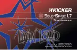 Kicker SOLO-BARIC L7 Series Owner'S Manual preview