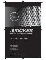 Kicker SOLO CLASSIC S10C Owner'S Manual preview