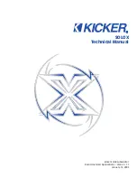 Preview for 1 page of Kicker SOLOX Technical Manual