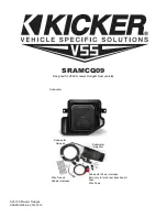 Kicker SRAMCQ09 Manual preview