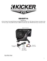 Preview for 1 page of Kicker SSIEXT14 Installation Manual