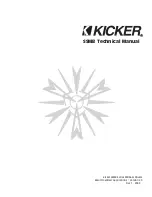 Kicker SSMB6 Technical Manual preview