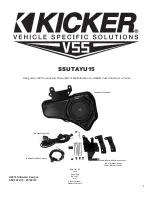 Kicker SSUTAYU15 Manual preview