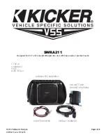 Preview for 1 page of Kicker SWRA211 Quick Start Manual