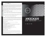 Kicker TCVT10 Owner'S Manual preview