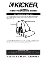 Kicker TE Series Installation Instructions предпросмотр