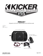 Preview for 1 page of Kicker V55 PWRA207 Manual