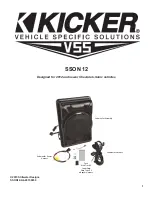 Kicker VSS SSON12 Quick Start Manual preview