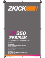 Предварительный просмотр 1 страницы Kicker ZK350 Owner'S Manual