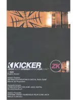 Предварительный просмотр 1 страницы Kicker ZK500 Owner'S Manual