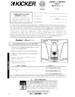 Предварительный просмотр 2 страницы Kicker ZK500 Owner'S Manual